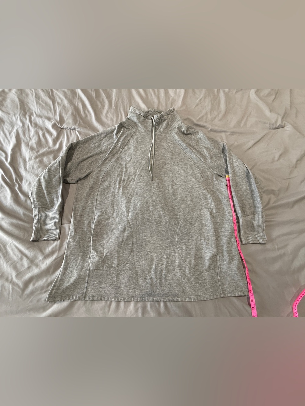 MTA Sport Light Gray Cowl-Neck Pullover